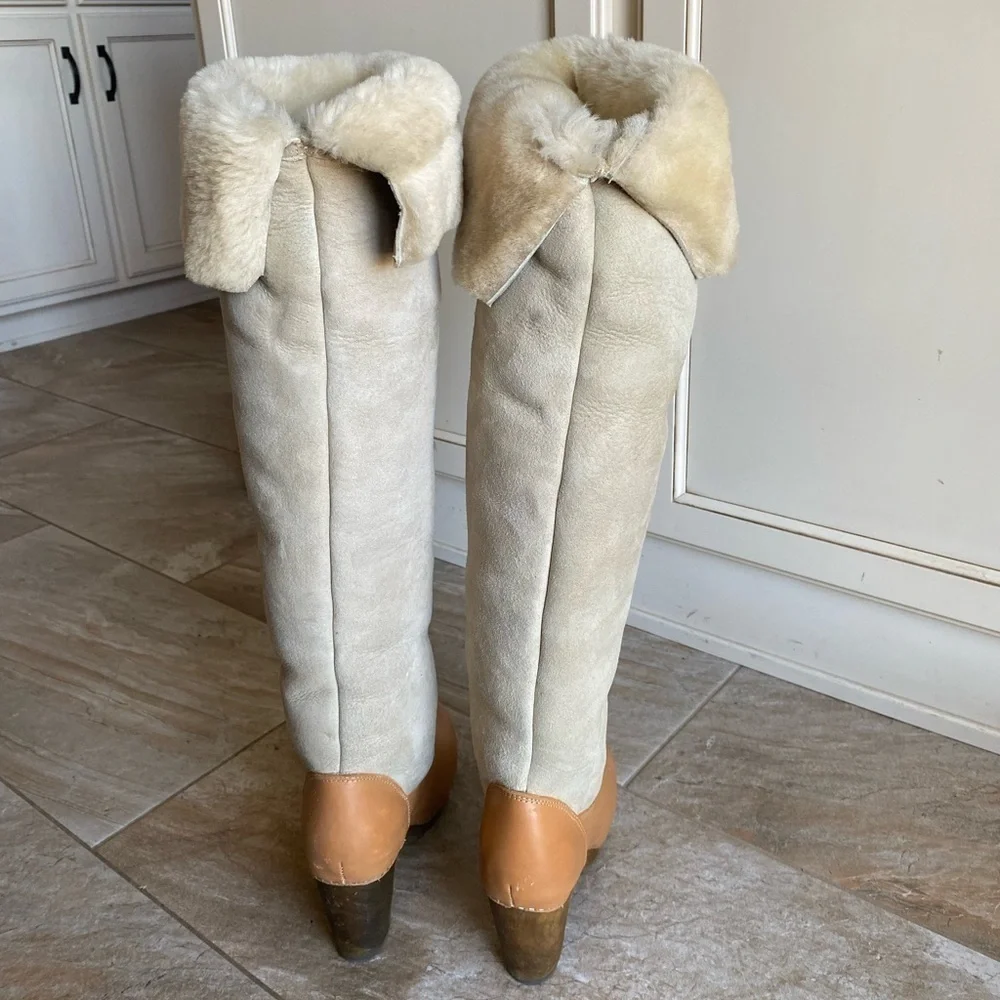 Jeffrey Campbell WOODIES BOGART Over the Knee Shearling Boot - Picture 7 of 16